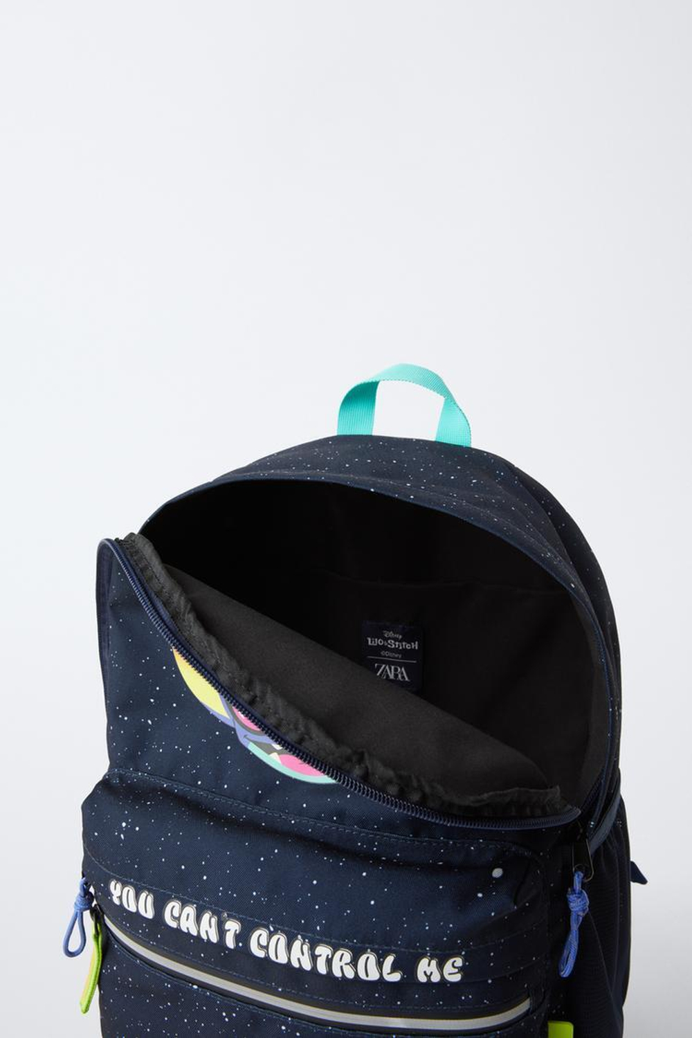 ZARA РЮКЗАК С ПРИНТОМ LILO & STITCH © DISNEY», ЧЕРНЫЙ
