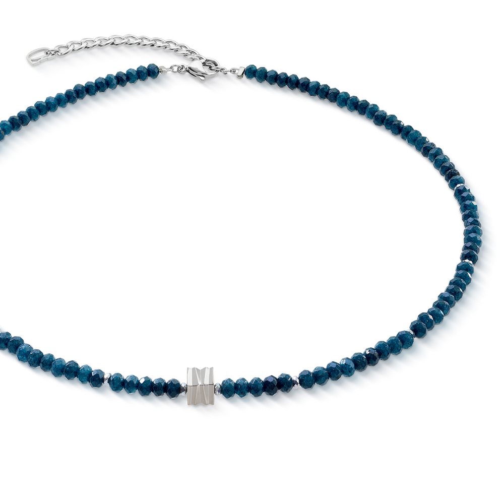 Колье Coeur de Lion Blue-Silver 3045/10-0717