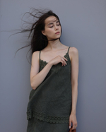 комплект изо льна: топ и юбка