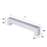 Конвектор напольный Royal Thermo STEP-130/180/1600-2-N-WT-LG-NA
