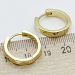 Ювелирные швензы с позолотой, размер 19 мм, цена за пару