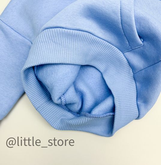 Комплект из футера с начесом "Bright" Небо/Индиго