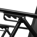 Кресло складное с подлокотниками TFS1608, 54*68*95 см, 3 положения, чёрный.