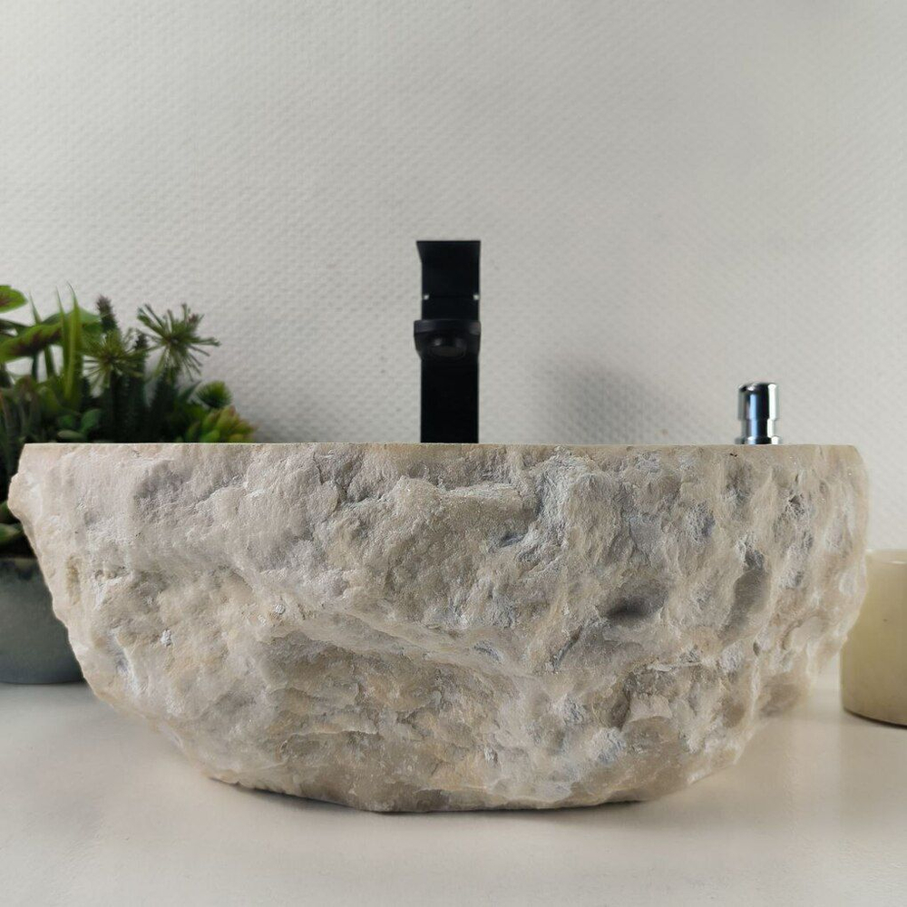Каменная раковина из оникса Erozy White EO-04240 (42*31*15) 0212 из натурального камня