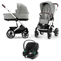 Детская коляска Cybex Talos S Lux 3 в 1 SLV Stone Grey