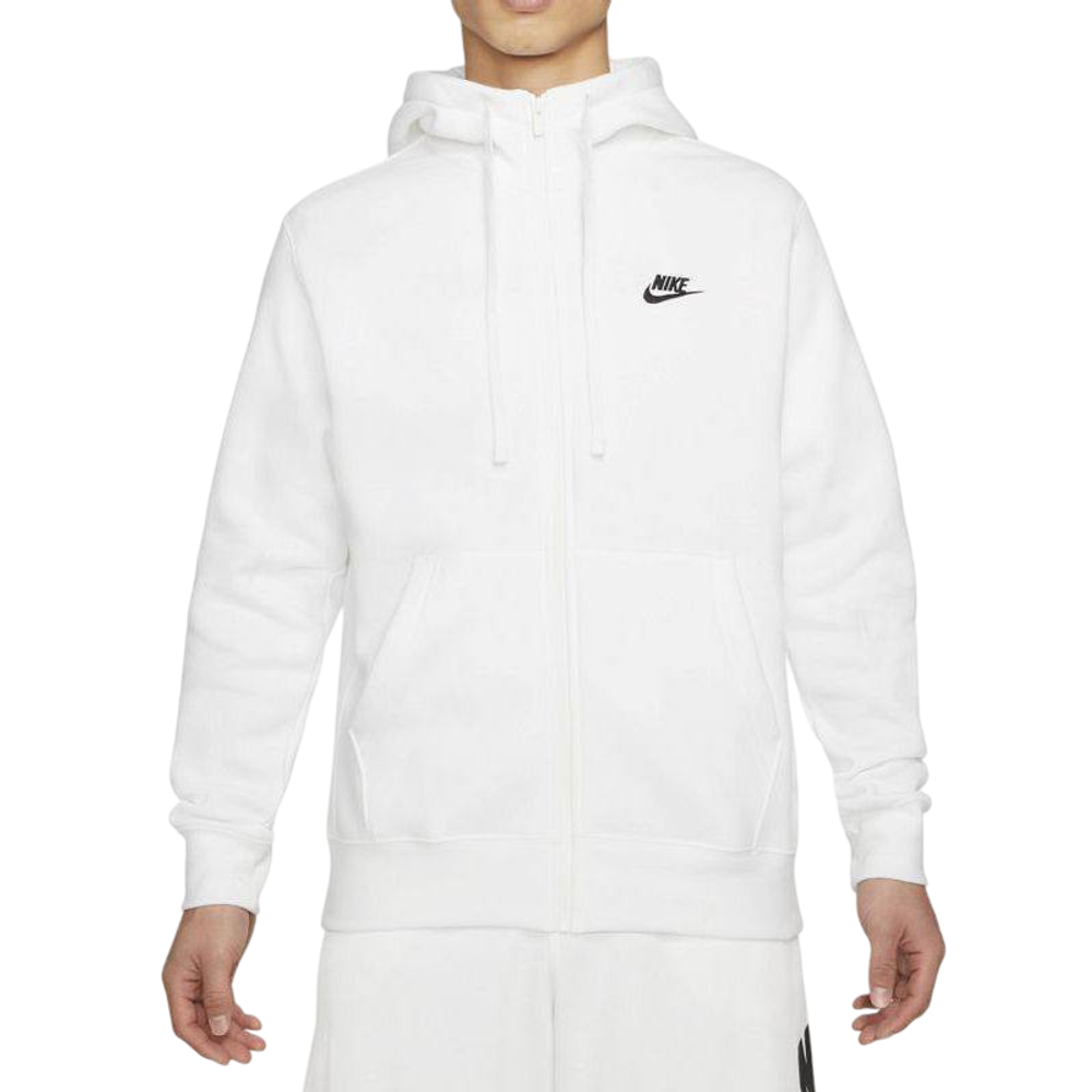 Зип Худи Nike Club Fleece White