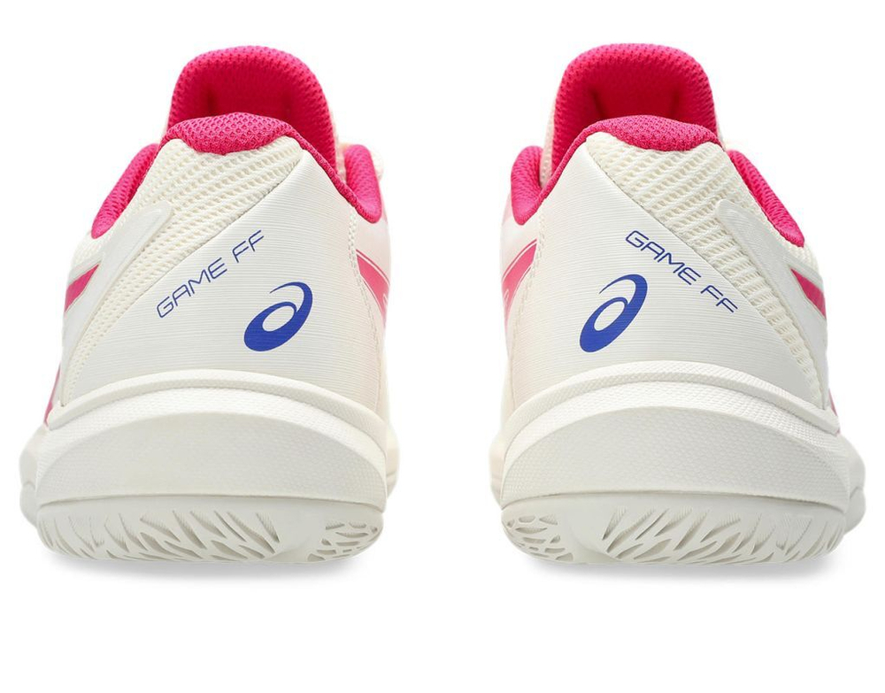 Женские Кроссовки теннисные Asics Game FF - кремовый/ярко-розовый