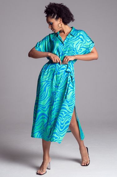 Рубашка халат Mia-Amore SEVILLE 5067 бежевая вискоза с шелком