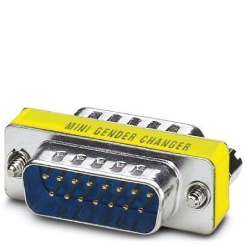 Адаптер VGA DE-15 / HD-15 гнездо-штекер