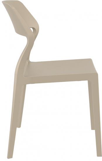 Стул пластиковый Snow бежевый