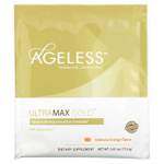 Ageless Foundation Laboratories, UltraMax Gold, улучшенная формула омоложения с альфатрофином, со вкусом валенсийского апельсина, 22 пакетика по 17,4 г каждый