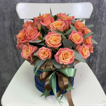 Букет из роз «Лососевые реки»