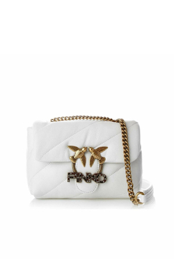 MINI LOVE BAG PUFF JEWEL - white