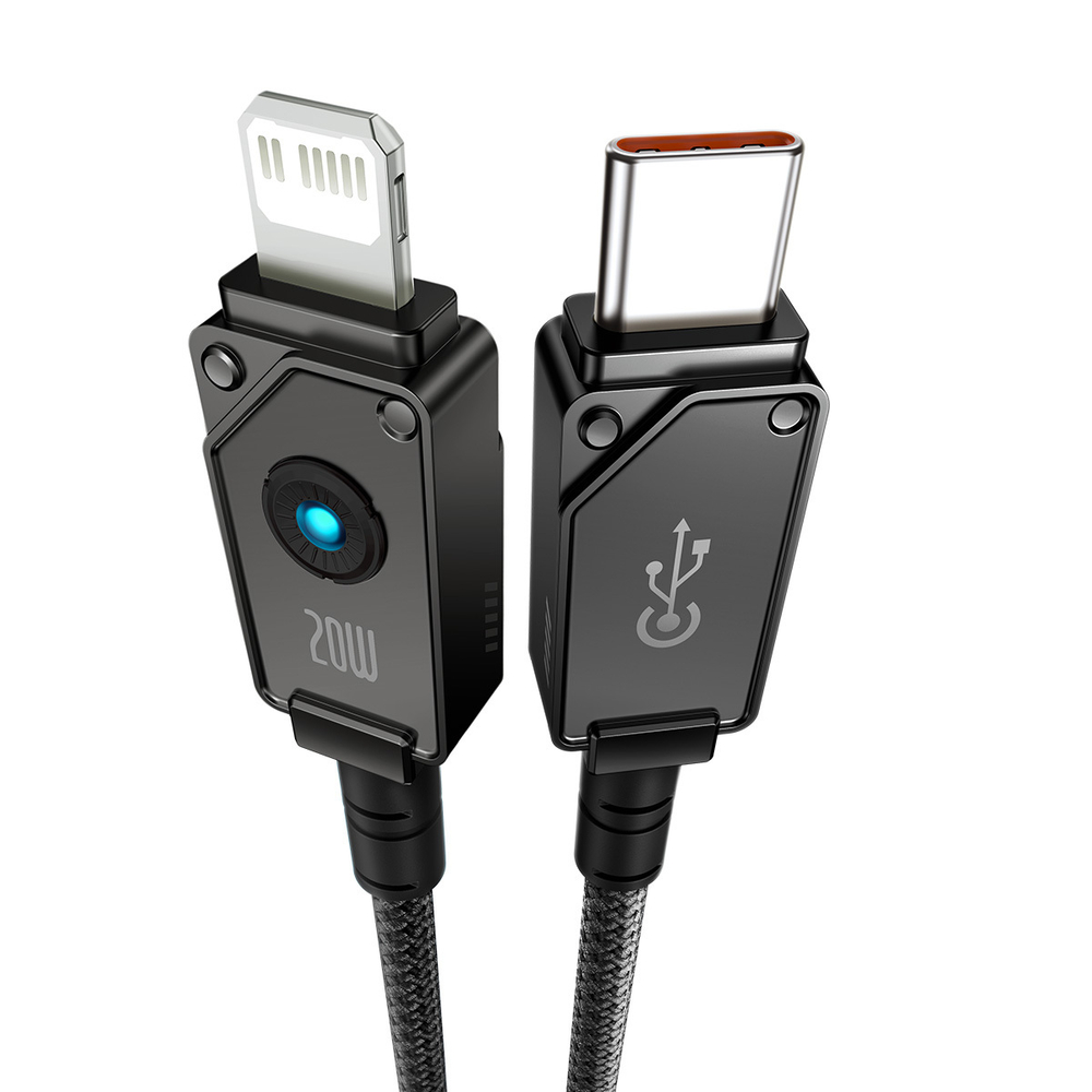 Lightning Кабель Baseus Unbreakable Fast Charging Data Cable Type-C to iP 20W - Cluster Black