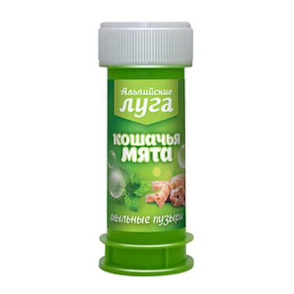 АЛЬПИЙСКИЕ ЛУГА Мыльные пузыри с кошачьей мятой, 45 мл