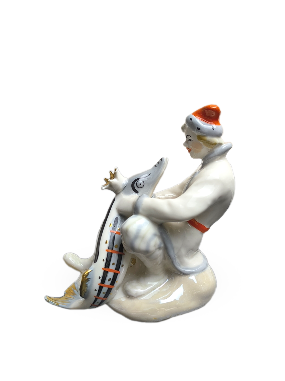 Статуэтка "Емеля со щукой" ("По щучьему велению") ЛЗФИ