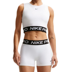 Топ теннисный Nike Pro Dri-Fit Cropped Tank - white/black