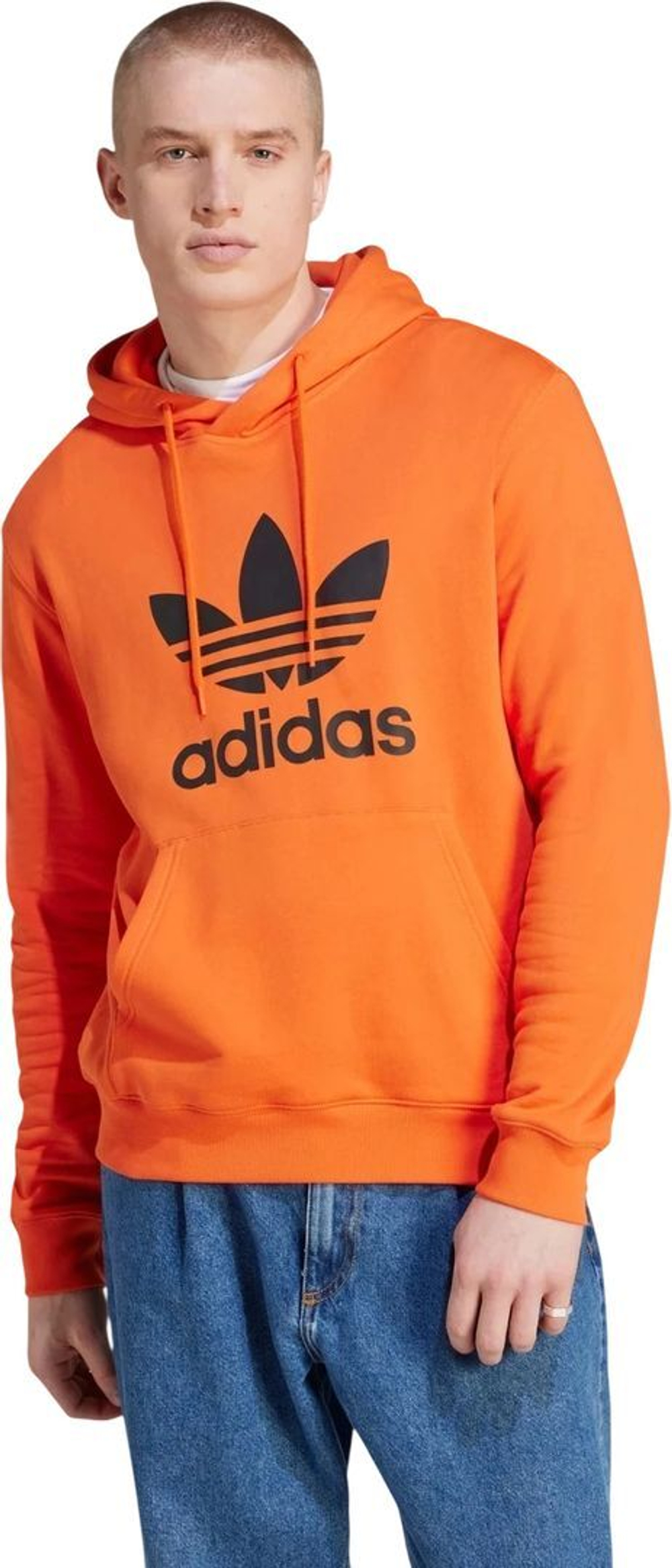 Худи Adidas ADICOLOR CLASSICS TREFOIL HOODIE оранжевый