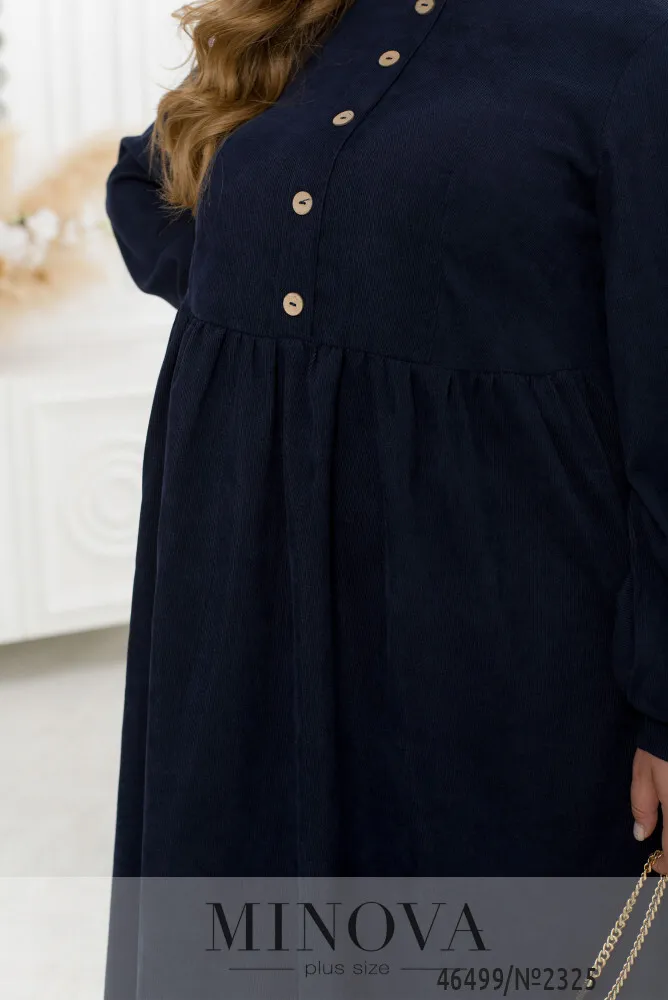 Платье 2325-темно-синий Minova