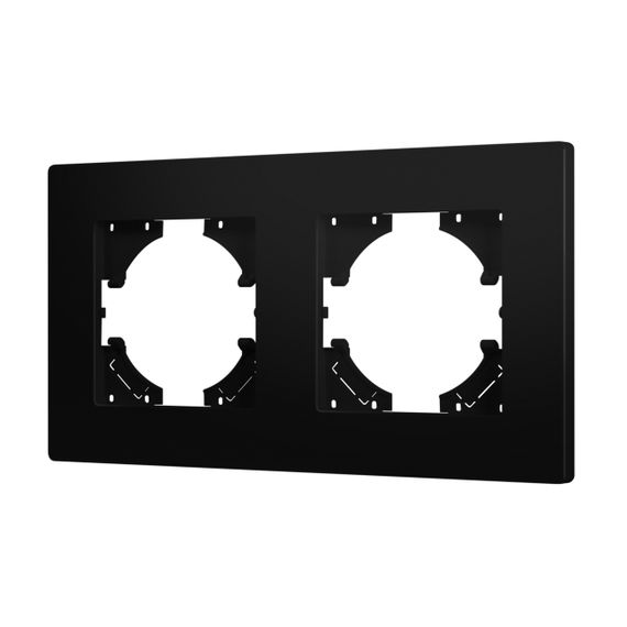 Рамка пластиковая FRM-PERIO-PL-2-BK Arlight 049751