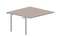 Составной стол на 2 рабочих места 138х136,6х75см (без отверстий) - приставной элемент