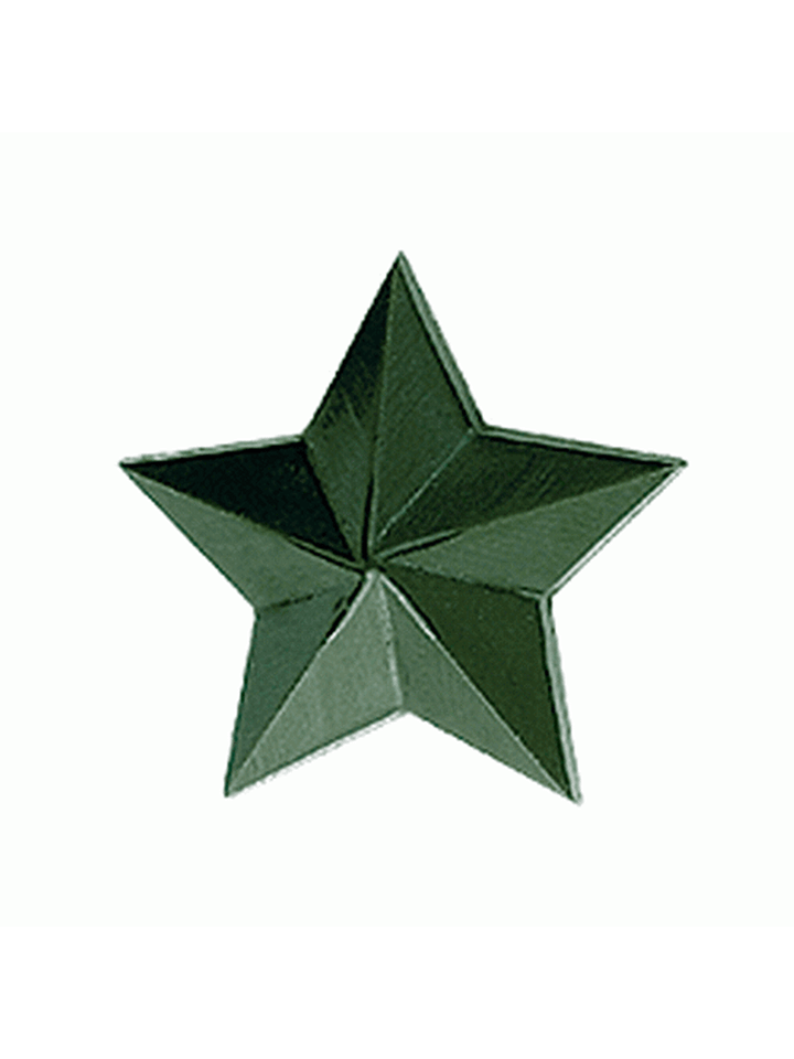 Звезда малая металл полевая (на погоны)