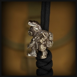 Бусина "Сталкер.Метро" для темляков или браслетов , латунь