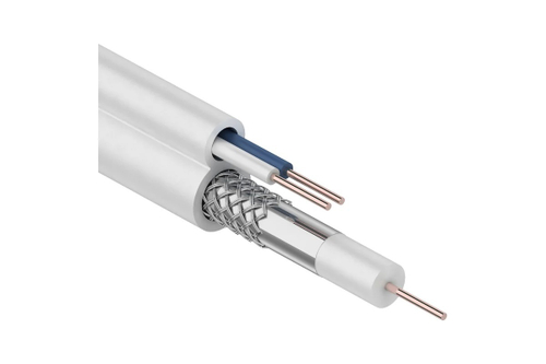 Кабель видеонаблюдения d-5мм+2 жилы 0,5мм REXANT