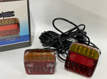 LD-02 (12V) - Кабель / Светодиодные задние фонари на магнитах для прицепа, 12V, влагозащитные (2 шт. / комплект)