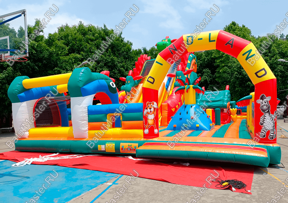 Коммерческий надувной батут "Змей Горыныч 3" 16*10*9 м