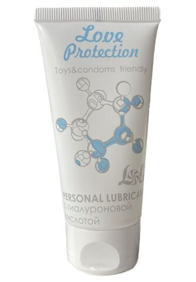 Увлажняющий лубрикант на водной основе Love Protection - 50 мл.