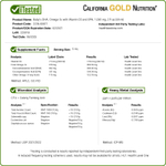 California Gold Nutrition, Baby, ДГК для детей, омега-3 кислоты с витамином D3 и ЭПК, 59 мл