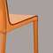 Полубарный стул Barrie 65 см оранжевая кожа