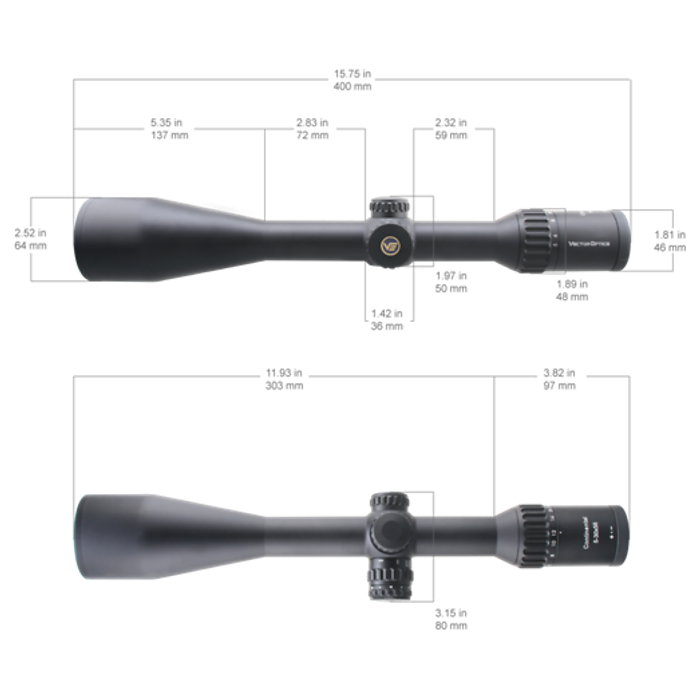 Прицел Vector Optics Continental X6 5-30x56 ZeroStop, сетка Hunting BDC (SCOL-X22P)