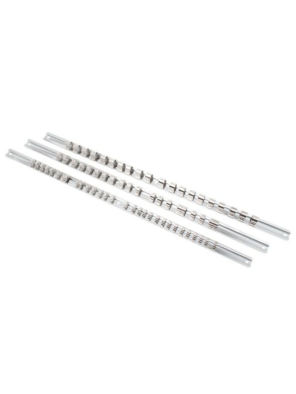 Планка-держатель для 12 головок 1/4'' (L-200мм) RockForce##Rock FORCE RF-819212