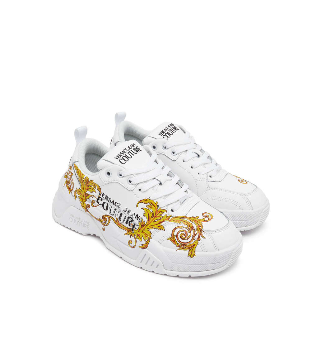 Кожаные кроссовки Versace Jeans Couture - белый(74VA3SF4ZP232)