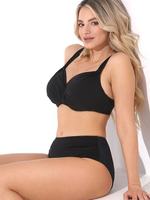 Элегантный раздельный купальник со сборками (Размер: G/XL) (Цвет: черный)