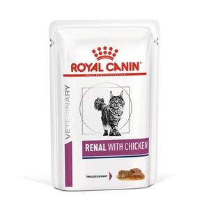 Пауч для кошек, Royal Canin Renal Feline With Chicken, при хронической почечной недостаточности, c цыпленком