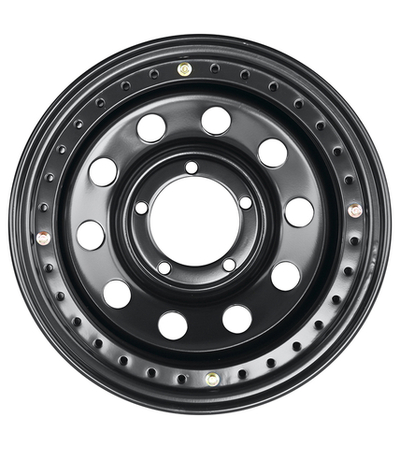 Диск усиленный УАЗ стальной черный 5x139,7 8xR16 ET-19 d110 с псевдо бедлоком (черный)