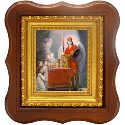 Икона "Дети у престола, охраняемые архангелом Михаилом"