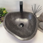 Раковина из речного камня RS-63466 (46*44*15) 0122