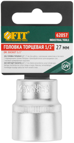 Головка 6-гранная CrV 1/2" 27 мм