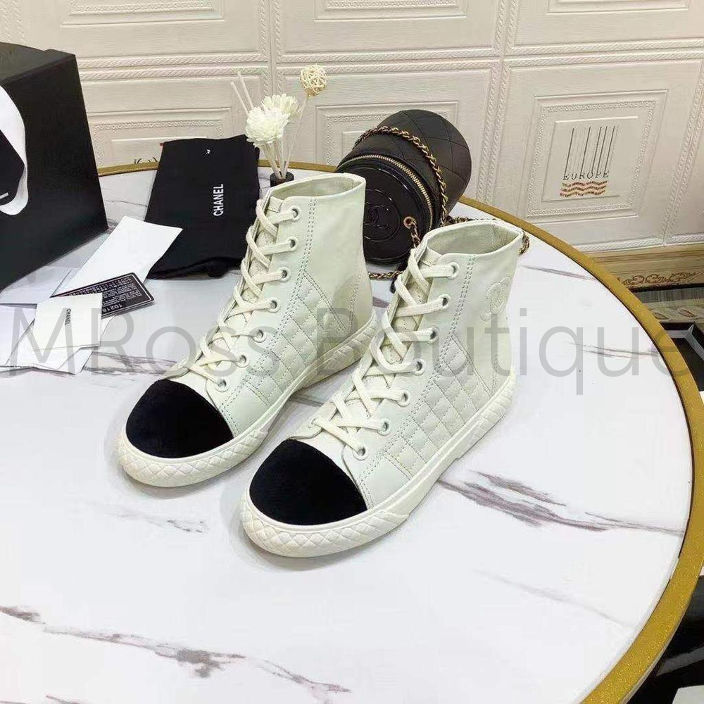 Белые кроссовки Chanel Шанель люкс класса в MRoss Boutique