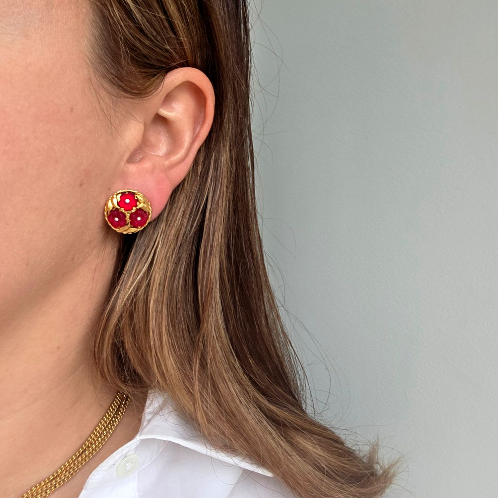 Клипсы Nina Ricci цветы