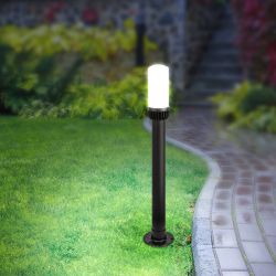 Садово-парковый светильник ЭРА «Поллар» НТУ 01-60-012 напольный черный IP54 Е27 max60Вт h840мм | Садово-парковые светильники