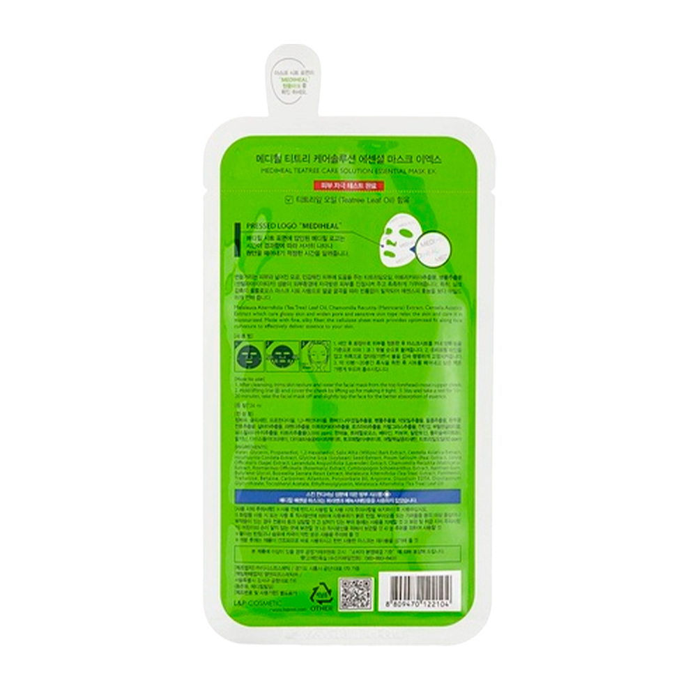 Маска для лица Mediheal Teatree Care Solution Essential Mask Ex тканевая с маслом чайного дерева 24 мл