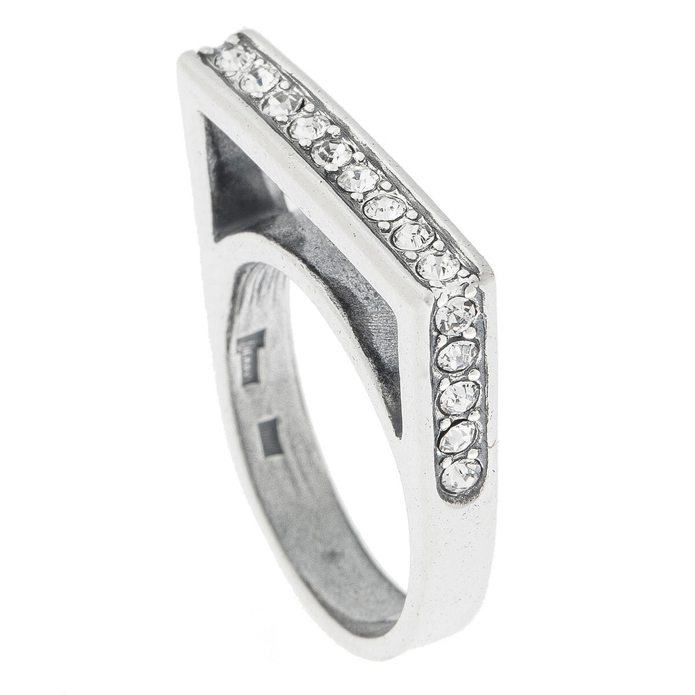 "Мези" кольцо в серебряном покрытии из коллекции "Момент" от Jenavi