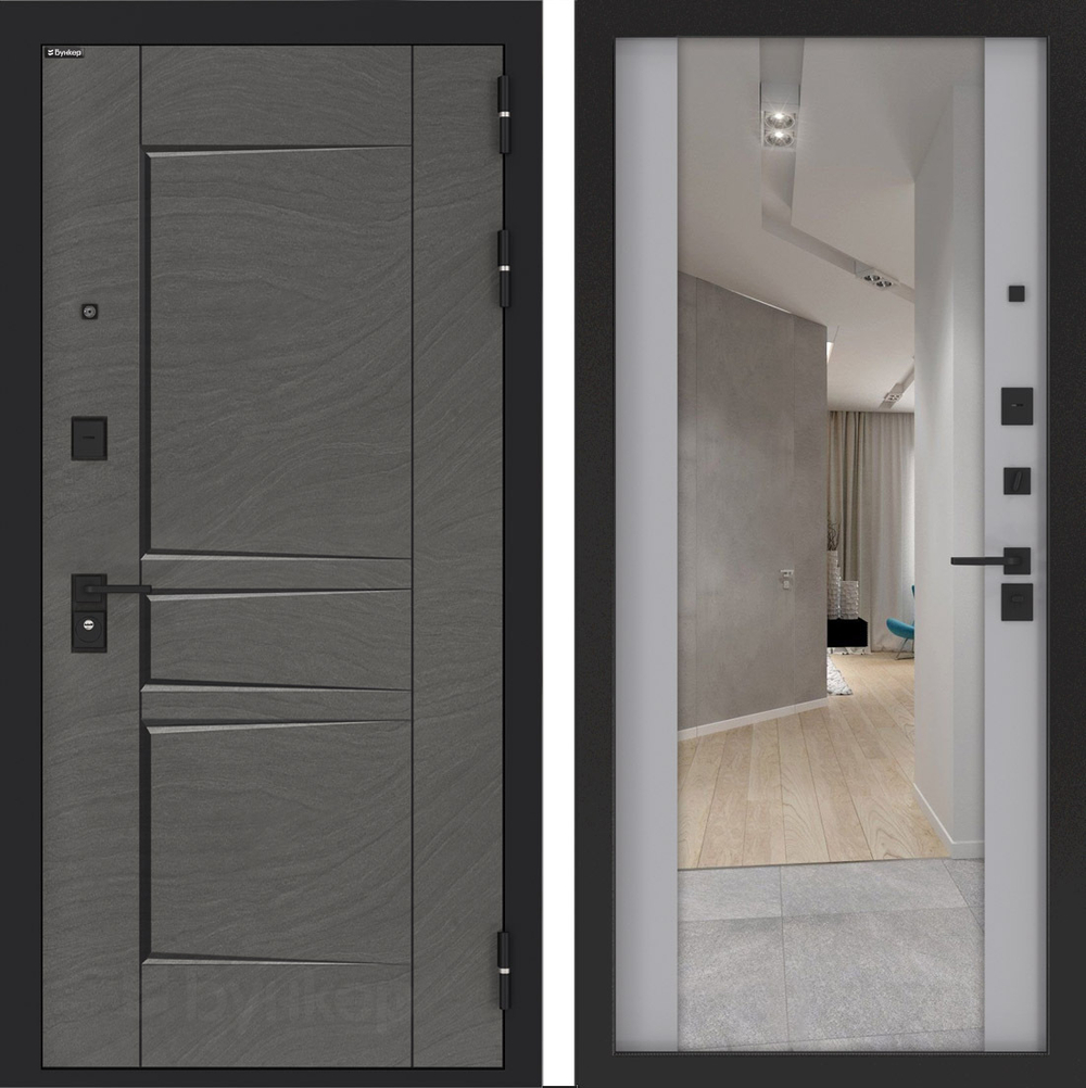 Дверь Входная Бункер BN-04 ФЛЗ-1 Грей Софт, металлическая