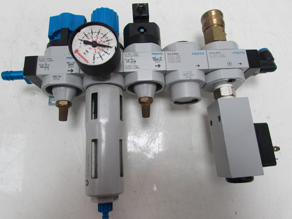 Festo HE-...-D-MINI + LFR-D-MINI + HEE-...-D-MINI-24 + HEL-D-MINI + FRM-D-MINI