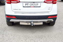Фаркоп PT GROUP /съемный квадрат/ С нержавеющей Накладкой для HAVAL M6/HAVALH6 2014-(паспорт и сертификат в комплекте)(без электрики) арт.HMS-21-991124.00